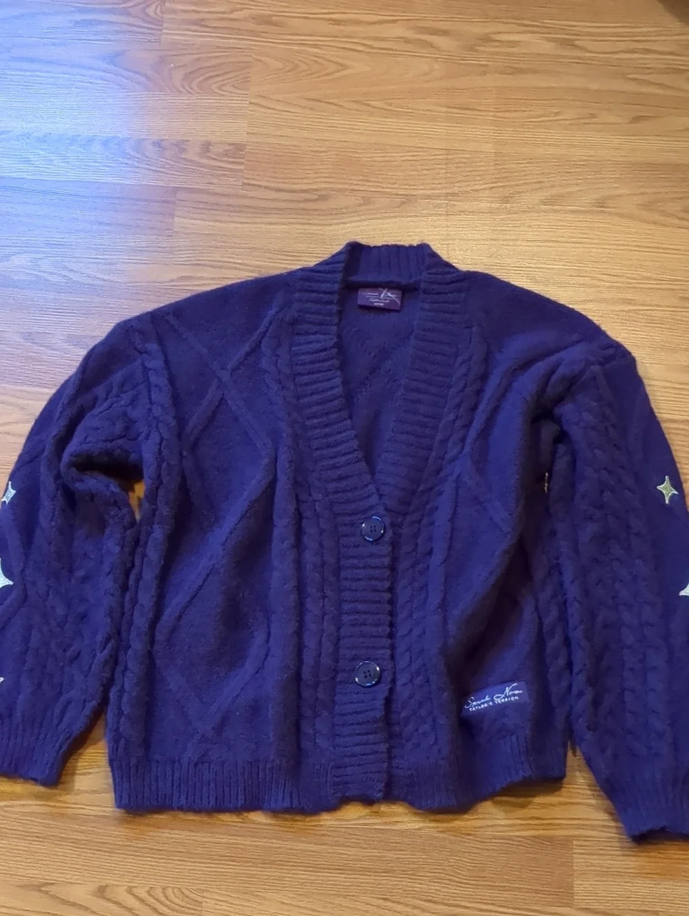 Official Taylor Swift Speak Now Taylors Version Purple Cardigan XS/SM Limited Ed - Picture 3 of 8
